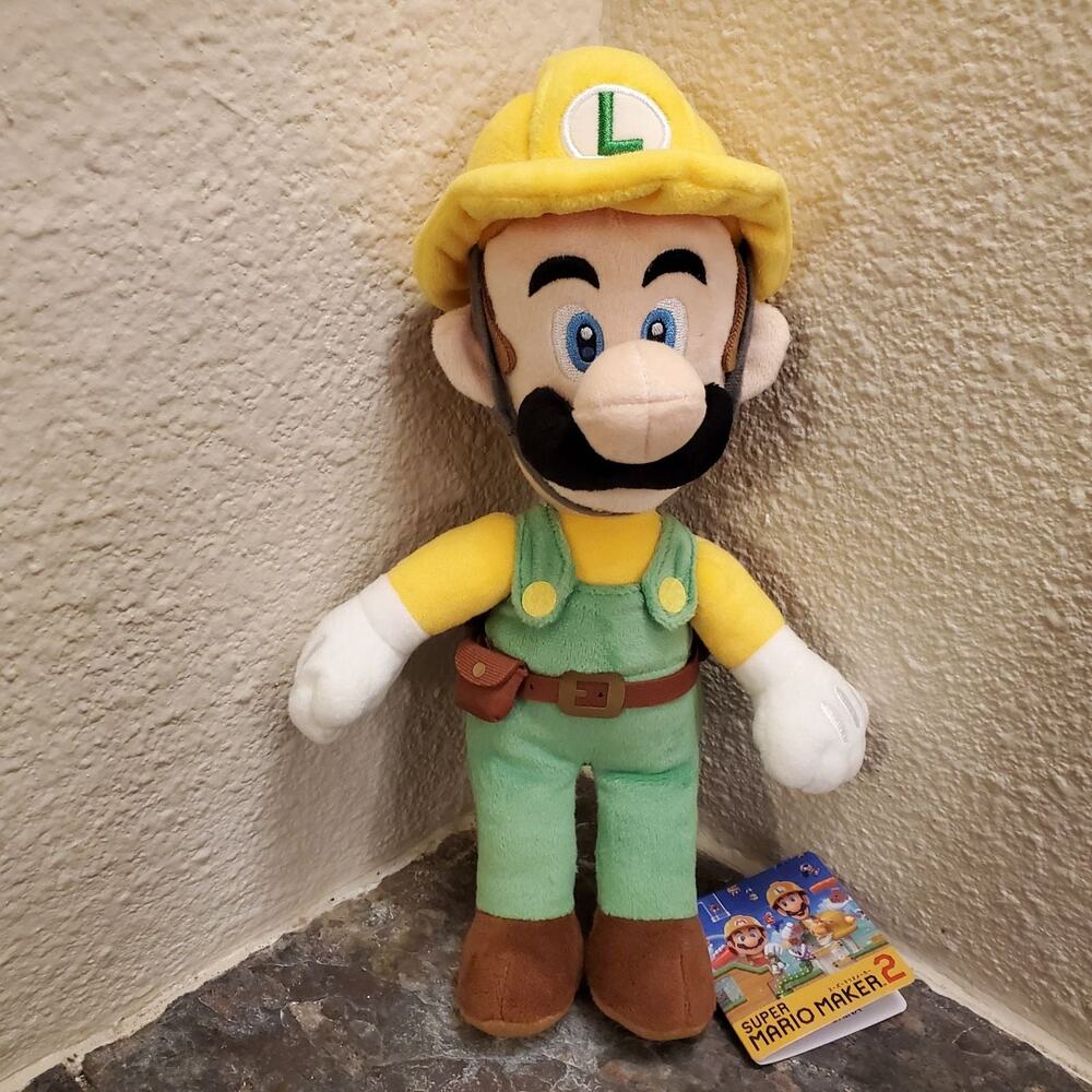 Plush - Builder Luigi 10-Inch (NEW) - Super Mario - Nintendo